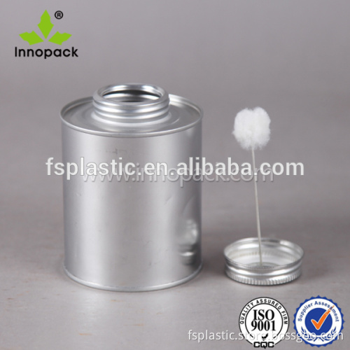 8oz/ 237ml empty metal tin cans paint cans Pvc adhesive Tins